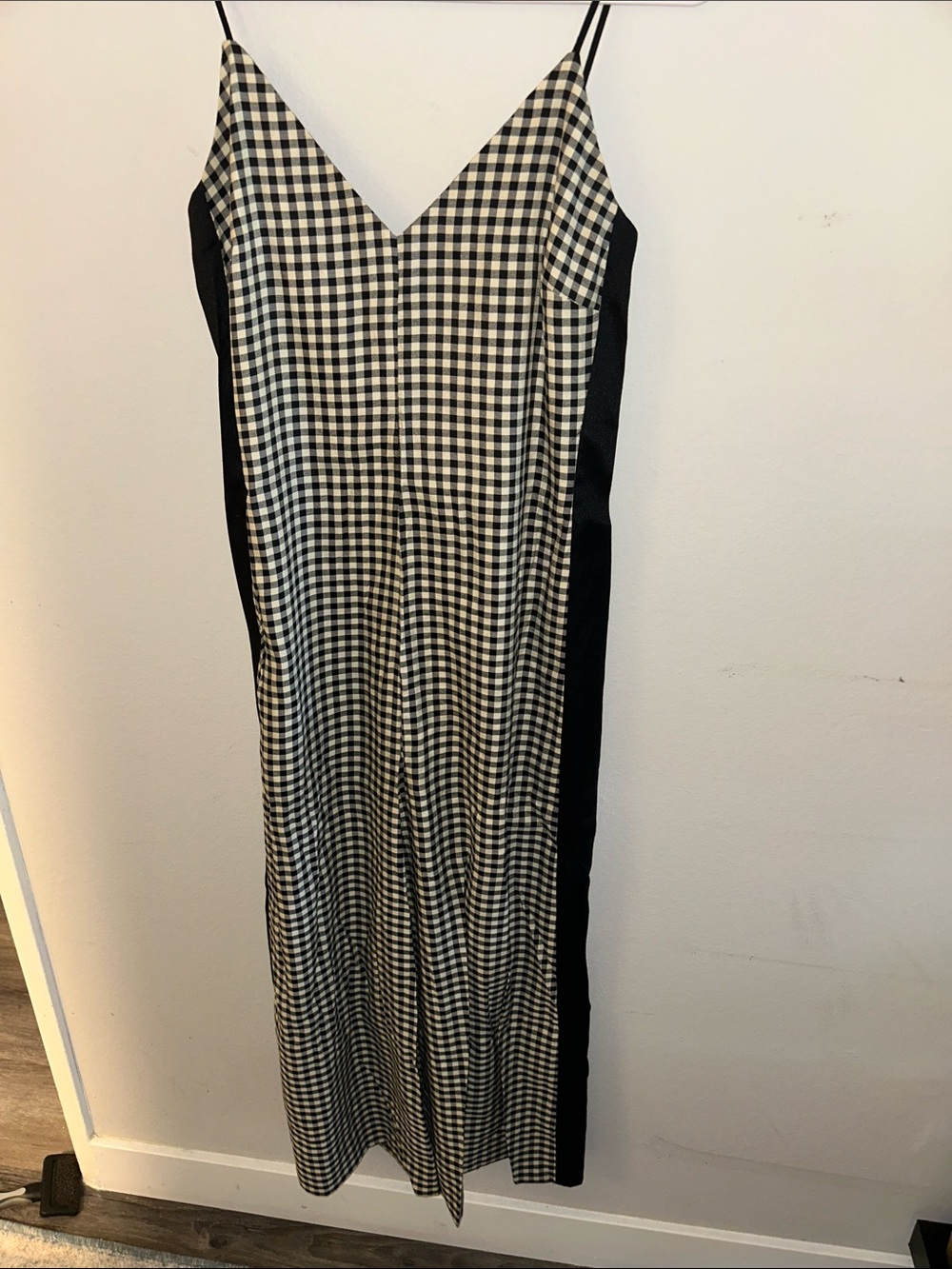 Scotch & Soda Black and White Gingham Jumpsuit